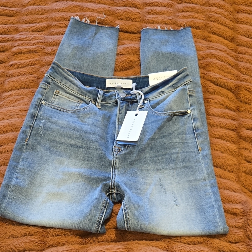 Risen High Rise Relaxed Skinny Jeans